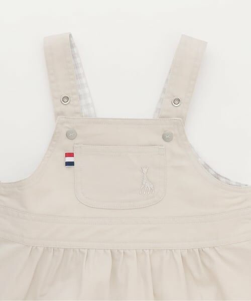 Sophie la girafe / キリンのソフィー ミニ丈・ひざ丈ワンピース | ジャンパースカート【日本製】 | 詳細2