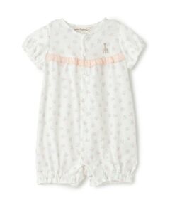 Sophie la girafe / キリンのソフィー ロンパース | 花柄プリントショートオール