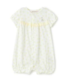 Sophie la girafe / キリンのソフィー ロンパース | 花柄プリントショートオール