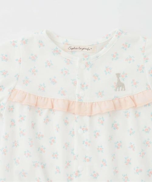 Sophie la girafe / キリンのソフィー ロンパース | 花柄プリントショートオール | 詳細2