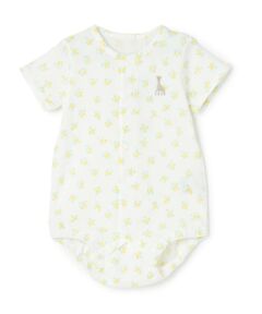 Sophie la girafe / キリンのソフィー ロンパース | 花柄ボディスーツ【日本製】