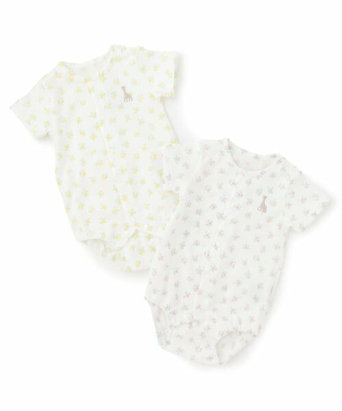 Sophie la girafe / キリンのソフィー ロンパース | 花柄ボディスーツ【日本製】 | 詳細7