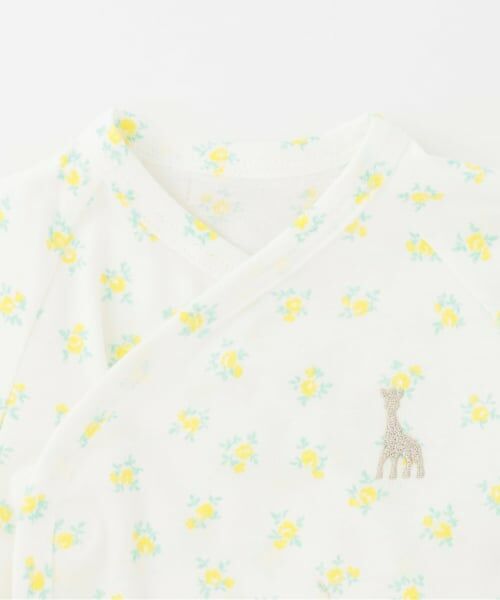 Sophie la girafe / キリンのソフィー 肌着 | 花柄プリントNEWBORNウェア【日本製】 | 詳細2