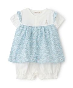 Sophie la girafe / キリンのソフィー ロンパース | 花柄ショートオール【日本製】