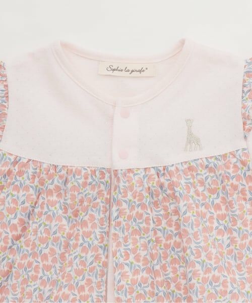 Sophie la girafe / キリンのソフィー ロンパース | 花柄ショートオール | 詳細2