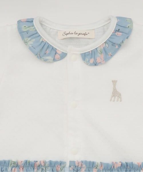 Sophie la girafe / キリンのソフィー ロンパース | 実と葉っぱ柄ショートオール | 詳細2