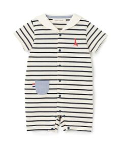 Sophie la girafe / キリンのソフィー ロンパース | セーラーボーダーショートオール