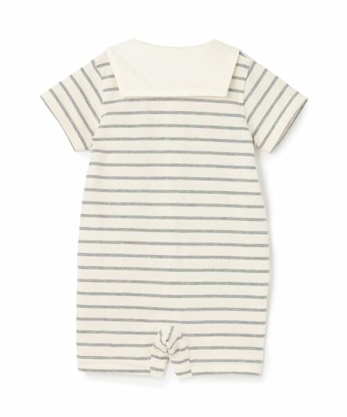 Sophie la girafe / キリンのソフィー ロンパース | セーラーボーダーショートオール | 詳細1