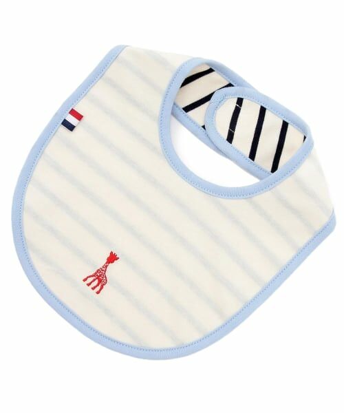 Sophie la girafe / キリンのソフィー スタイ・ビブ | ボーダースタイ【日本製】（紺）