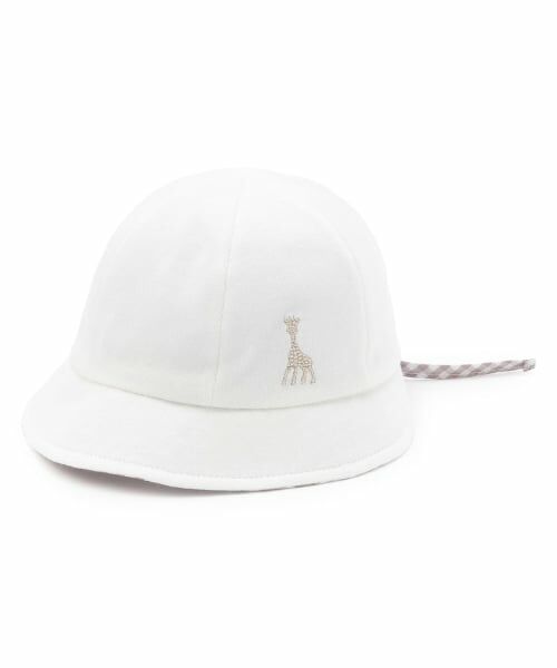Sophie la girafe / キリンのソフィー ベビー・キッズグッズ | ☆ジョッキー帽【日本製】（オフ ホワイト）