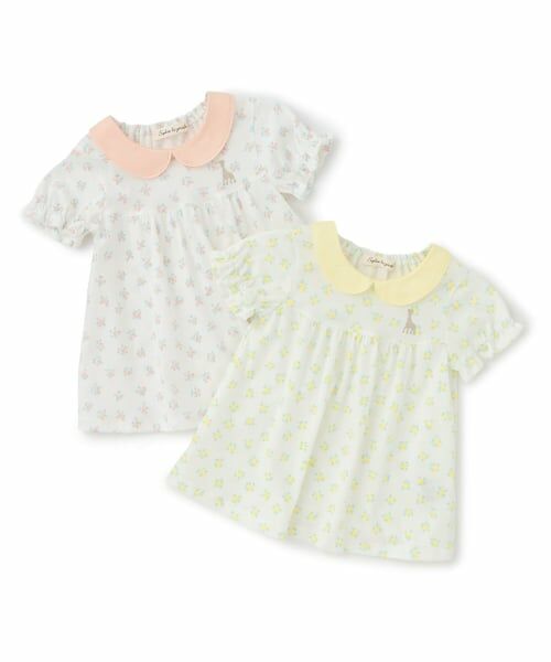 Sophie la girafe / キリンのソフィー Tシャツ | 花柄プリント半袖Tシャツ | 詳細6