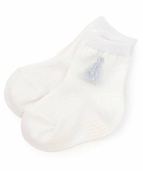 Sophie la girafe / キリンのソフィー ベビー・キッズウエア | タッセルつきソックス【日本製】（オフ ホワイト）