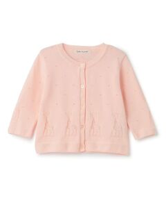 Sophie la girafe / キリンのソフィー ベビー・キッズウエア | 透かし編みカーディガン