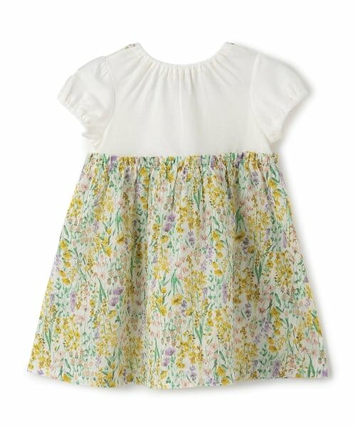 Sophie la girafe / キリンのソフィー ミニ丈・ひざ丈ワンピース | リップル花柄半袖ワンピース | 詳細1