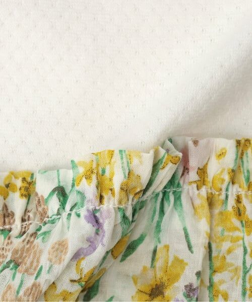 Sophie la girafe / キリンのソフィー ミニ丈・ひざ丈ワンピース | リップル花柄半袖ワンピース | 詳細5