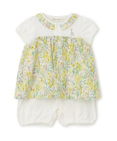 Sophie la girafe / キリンのソフィー ロンパース | リップル花柄ショートオール