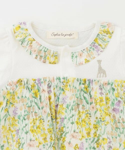 Sophie la girafe / キリンのソフィー ロンパース | リップル花柄ショートオール | 詳細2