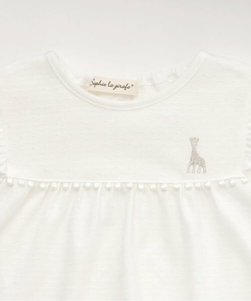 Sophie la girafe / キリンのソフィー ベビー・キッズウエア | レース半袖Tシャツ【日本製】 | 詳細2