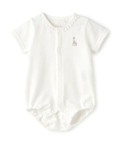 Sophie la girafe / キリンのソフィー ロンパース | レース半袖ボディスーツ