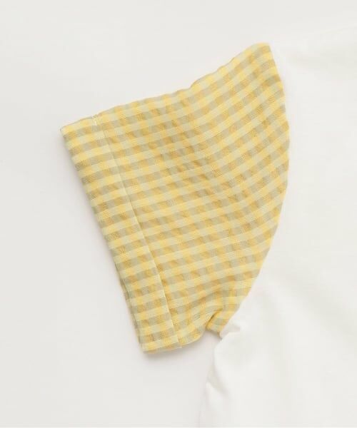 Sophie la girafe / キリンのソフィー Tシャツ | 袖チェックサッカー半袖Tシャツ | 詳細4