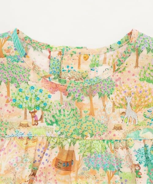 Sophie la girafe / キリンのソフィー その他トップス | 森の中柄ティアードチュニック | 詳細2