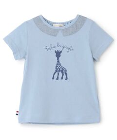 Sophie la girafe / キリンのソフィー ベビー・キッズウエア | 衿つきソフィプリント半袖Tシャツ