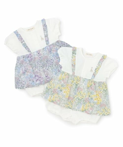 Sophie la girafe / キリンのソフィー ロンパース | 花柄ショートオール【日本製】 | 詳細7
