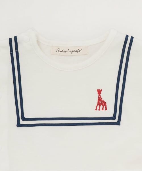 Sophie la girafe / キリンのソフィー ロンパース | ヨット柄サッカーショートオール【日本製】 | 詳細2