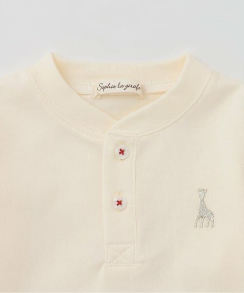 Sophie la girafe / キリンのソフィー Tシャツ | ヘンリーネック長袖Ｔシャツ | 詳細2