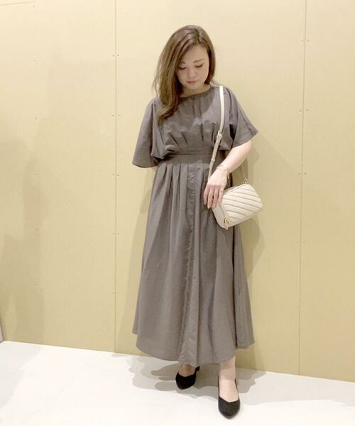 セール 大きいサイズあり 13号 タックドルマンロングワンピース ロング マキシ丈ワンピース Soup スープ ファッション通販 タカシマヤファッションスクエア