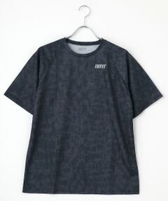 超速乾総柄Tシャツ メンズ 春 夏