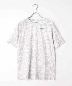 超速乾総柄Tシャツ メンズ 春 夏