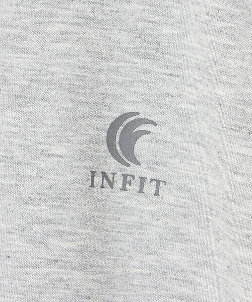 SPORTS MARIO / スポーツマリオ Tシャツ | インフィット INFIT クロップド Tシャツ レディース スポーツ Tシャツ グレー ブラウン 茶色 グリーン 緑 スポーツ フィットネス ウェア ジム ヨガ ワークアウト 5FHL-2027 | 詳細1