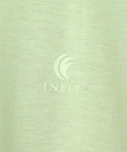 SPORTS MARIO / スポーツマリオ Tシャツ | インフィット INFIT クロップド Tシャツ レディース スポーツ Tシャツ グレー ブラウン 茶色 グリーン 緑 スポーツ フィットネス ウェア ジム ヨガ ワークアウト 5FHL-2027 | 詳細2