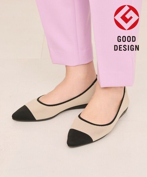 steppi / ステッピ フラットシューズ | 【洗える/撥水】 バイカラー ポインテッドパンプス | 詳細15