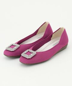 steppi / ステッピ パンプス | 【洗える/撥水】ビジュー付 スクエア パンプス