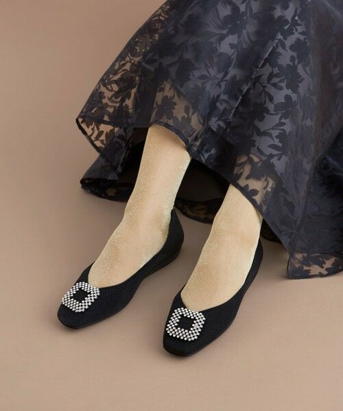 steppi / ステッピ パンプス | 【洗える/撥水】ビジュー付 スクエア パンプス | 詳細3