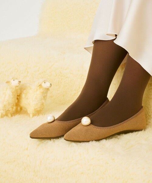 steppi / ステッピ パンプス | 【洗える/防臭】パール付 メリノウール ポインテッドパンプス | 詳細3