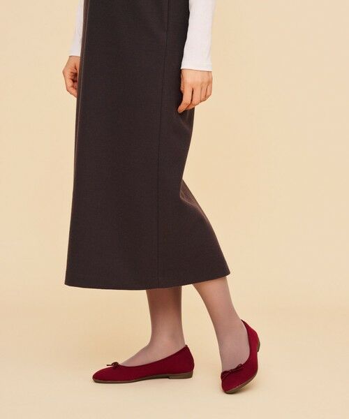 あるいとう フラットパンプス バレエパンプス レーストゥバレエパンプス(23.0cm ネイビー): パンプス