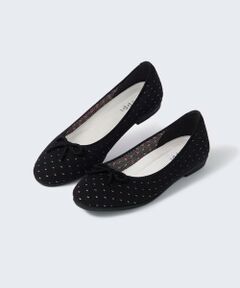 steppi / ステッピ フラットシューズ | 【洗える/撥水】ラウンド ドット バレエ パンプス