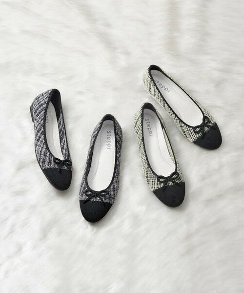 steppi / ステッピ フラットシューズ | 【WEB・一部店舗限定/洗える】ツイード柄 ラウンド バレエ パンプス | 詳細7