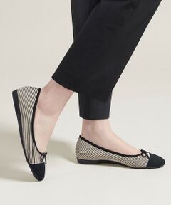 steppi / ステッピ パンプス | ラウンド バイカラー バレエ パンプス