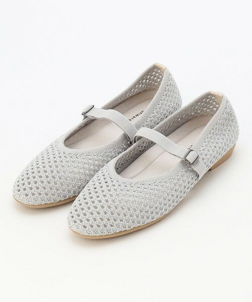 steppi / ステッピ パンプス | ラウンド メッシュ バレエパンプス（シルバー系1）