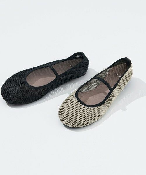 steppi / ステッピ パンプス | 【一部店舗限定 / 片足わずか80g】シースルー ラウンド フラットパンプス | 詳細1