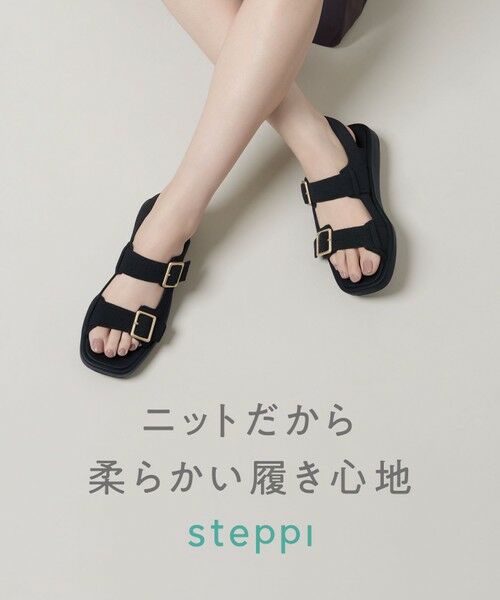 バックルベルトサンダル 36 洗える】バックルベルト サンダル （サンダル）｜steppi