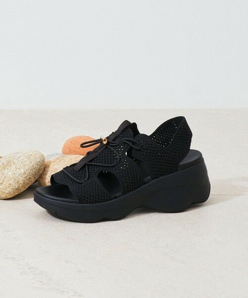 steppi/ステッピ 【一部店舗限定 / 洗える】厚底 スポーツサンダル ブラック 5H steppi/ステッピ 【一部店舗限定 / 洗える】厚底 スポーツサンダル ブラック 5H
