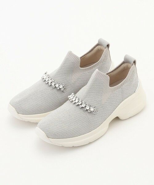 steppi / ステッピ スニーカー | 【撥水/洗える】ボリュームソール ビジュースニーカー | 詳細1