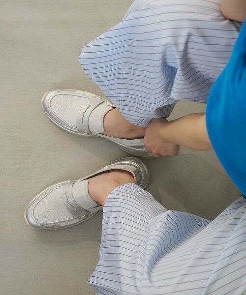 steppi / ステッピ スニーカー | ローファースニーカー（シルバーラメ）