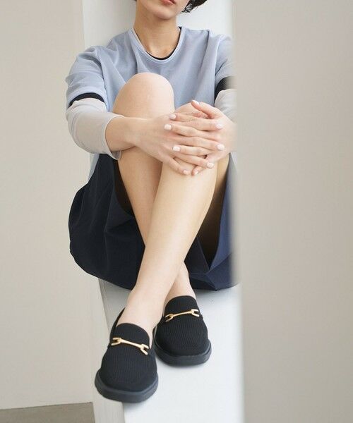 steppi / ステッピ フラットシューズ | ビットローファー（ブラック）