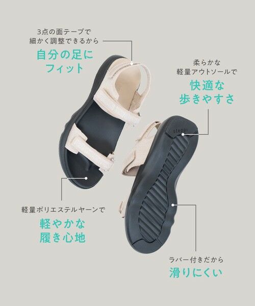 steppi / ステッピ サンダル | ナロー ストラップ スポーツサンダル | 詳細6